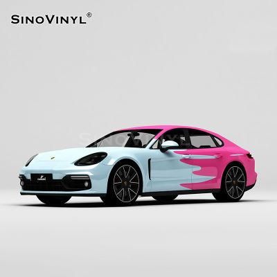 SINOVINYL Gradient Black Green New Camouflage Removable Wrapping Air Bubble Free Sticker Vinyl Wrap