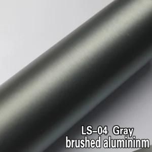 High Quality 1.52X30m Adhesive Vinyl Sticker Brushed Aluminum Film