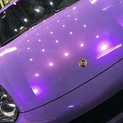 Tsautop 1.52*18m Magic Twin Color Candy Purple Car Wrap Vinyl Body Sticker