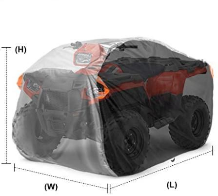 Anti-UV Waterproof 600d Polyester ATV Kart Cover