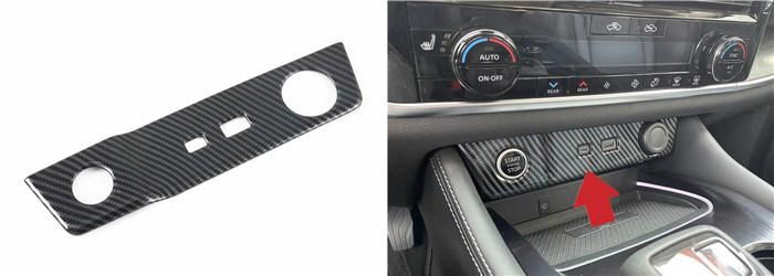 Auto Accessory Carbon Fiber Sticker for Nissan Rogue 2021 2022 X-Trail Hood and Bumper Garnish