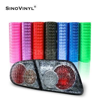 SINOVINYL Car Headlight Vinyl Wrap 3D Cat Eye Light Lamp Film Auto Headlight Tint Film