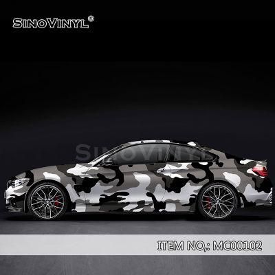 SINOVINYL Good Quality Printed Vinyl Color Camouflage Vinyl Rolls Air Bubble Free car sticker Film