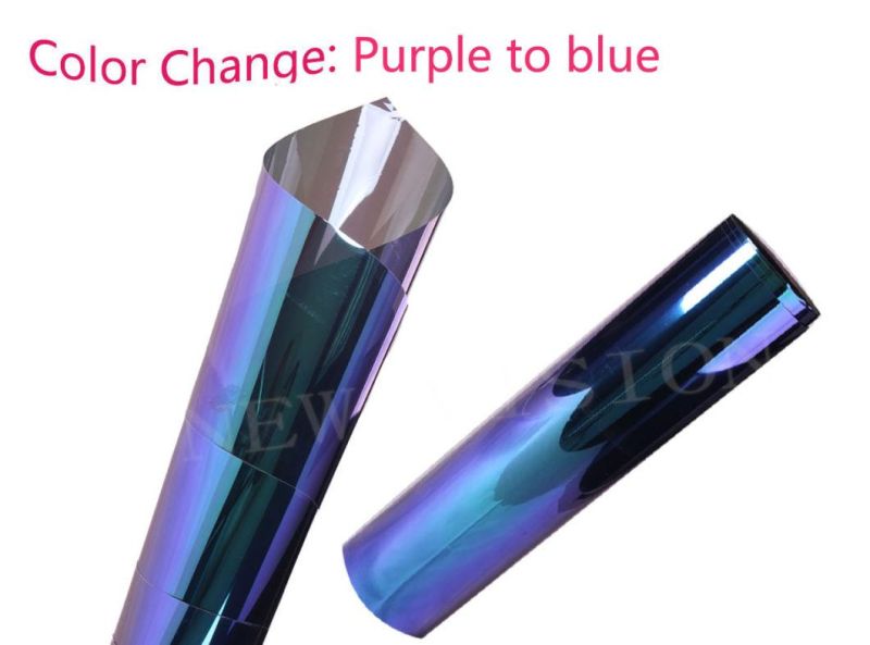 Self Adhesive Color Changing Chameleon Window Tint Film for Auto