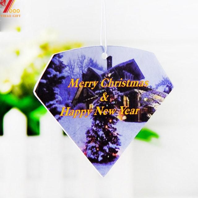 Custom Best Hanging Printing Paper Scent Air Freshener Paper Car Air Freshener with Long-Lasting Fragrance (YB-AF-6)