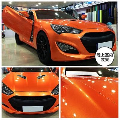 Car Decoration PVC Film High Glossy Pearl Chrome Candy Vinyl Car Wrap