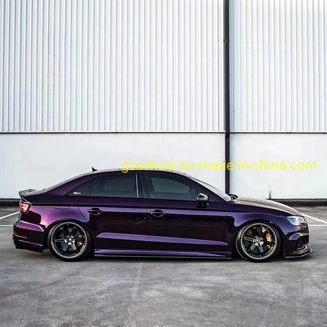 Glossy Midnight Purple Vehicle Wrap Air Bubble Free Vinyl