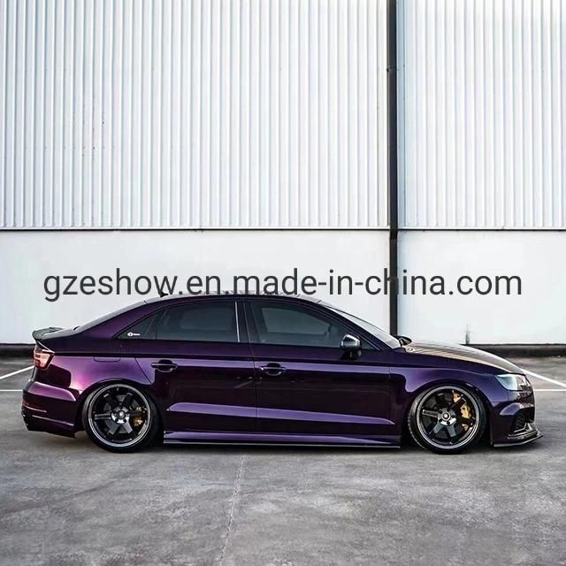 Glossy Midnight Purple Car Wrap Air Bubble Free Car Sticker