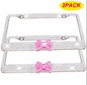 Decorative Rhinestone Bling License Plate Frame