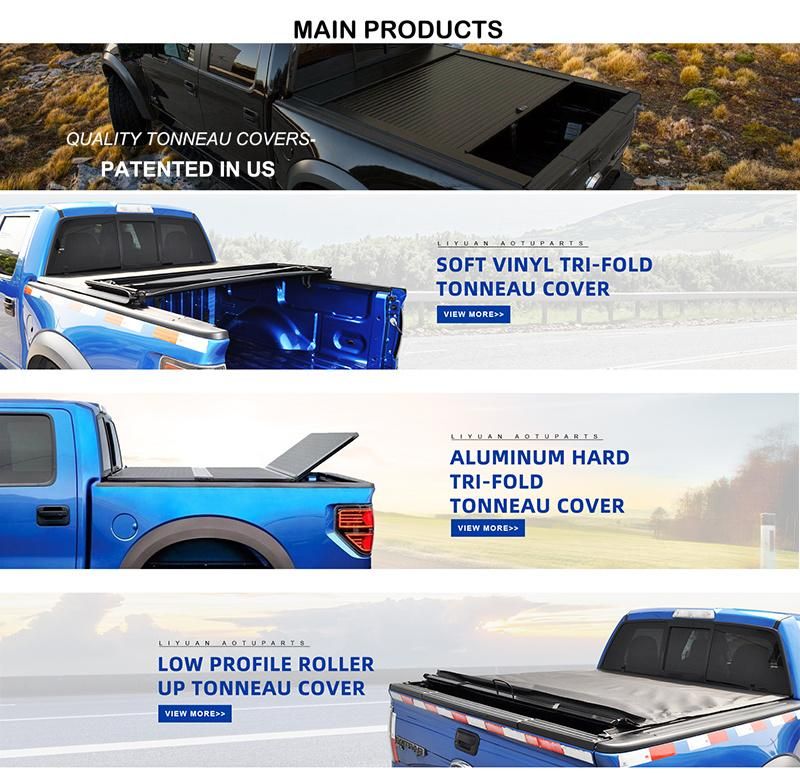 Hard Tri-Fold Tonneau Cover Pickup Truck Bed Covers Fit for Ford F150 5.5FT