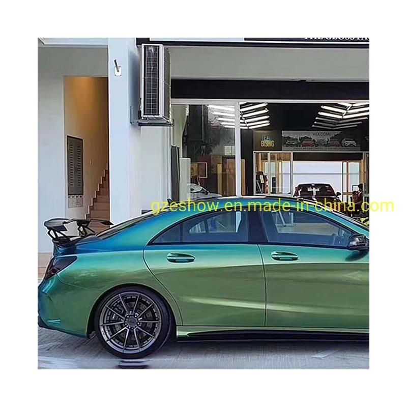 Metallic Aurora Green Film Self Adhesive Sticker