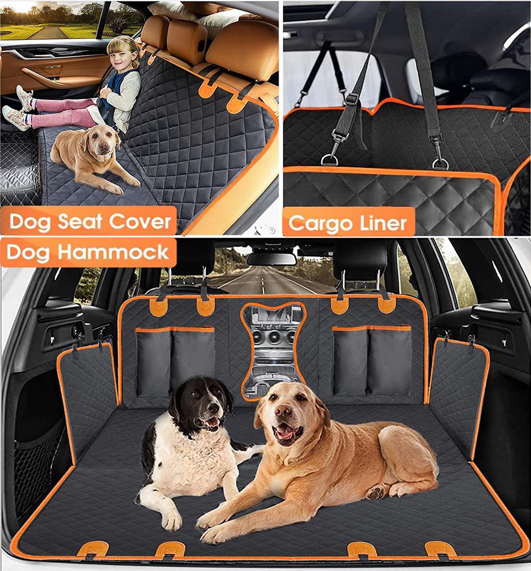 Waterproof Car Seat Cover Car Back Seat with Mesh Window