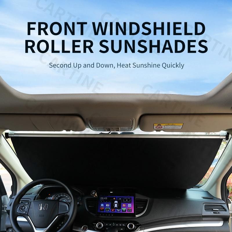 Car Front Windshield Sun Shade Suction Cup Anti-UV Heat Block Cover Protector