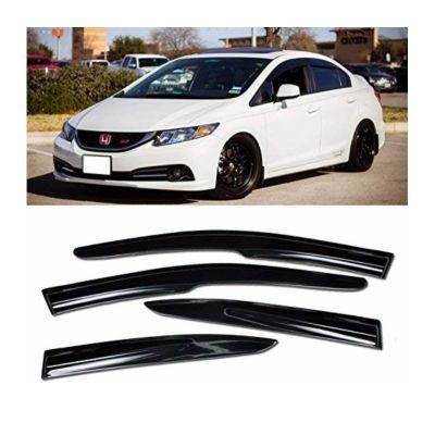 Window Visors Sedan 4dr - Mugen II Style Rain Guard Deflector