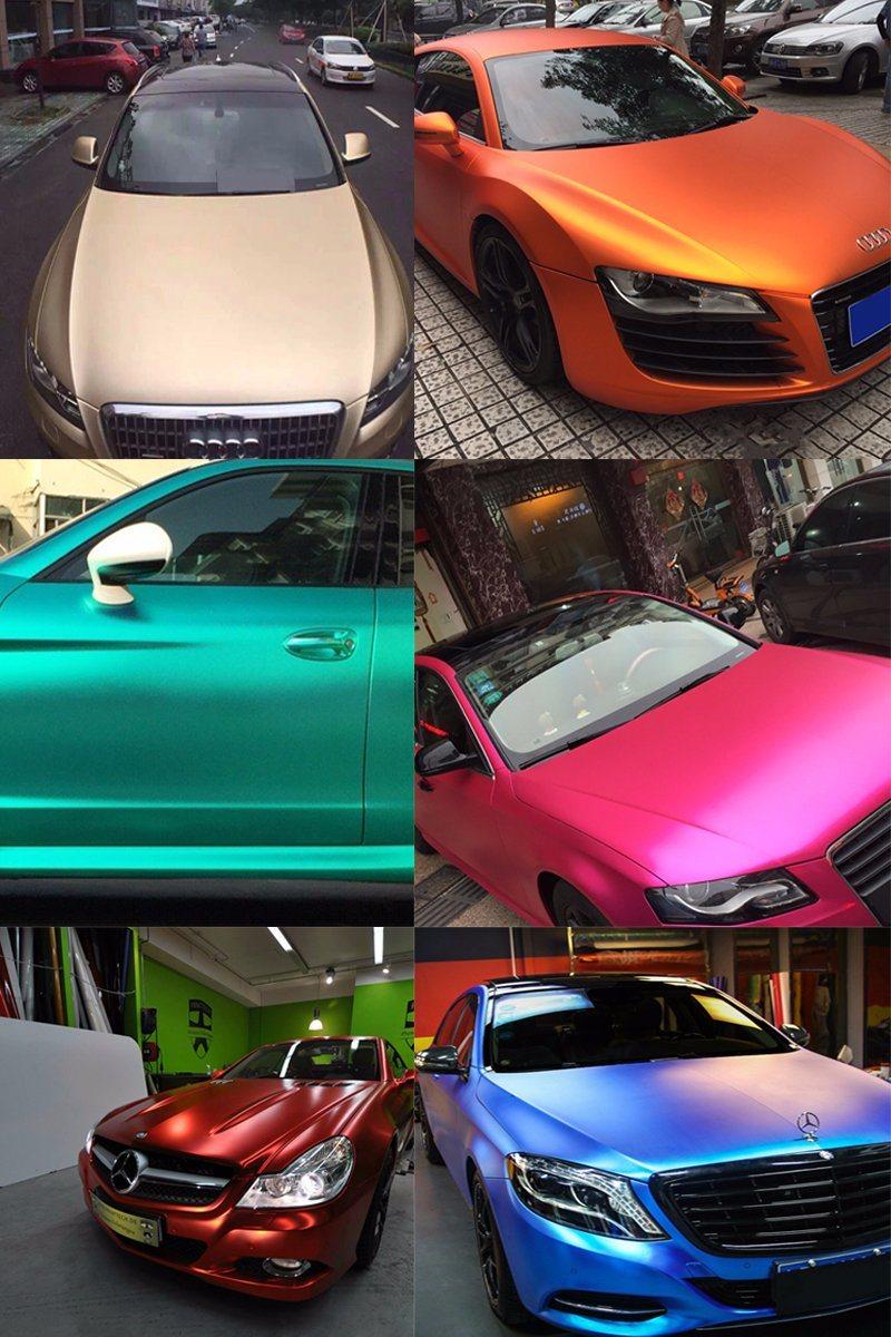 New Arrival Tsautop 1.52*18m Satin Chrome PVC Car Wrapping Car Wrap Vinyl