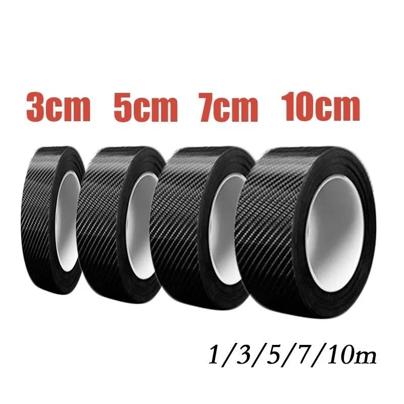 1/3/5/7/10m Carbon Fiber Protector Strip Sticker Auto Bumper Door Sill Protection Anti-Stepping Car Decoration Tape