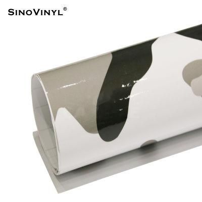 SINOVINYL High Quality 1.52X28m Digital Printing Vinyl Camouflage Folie Car Body Wrap Sticker