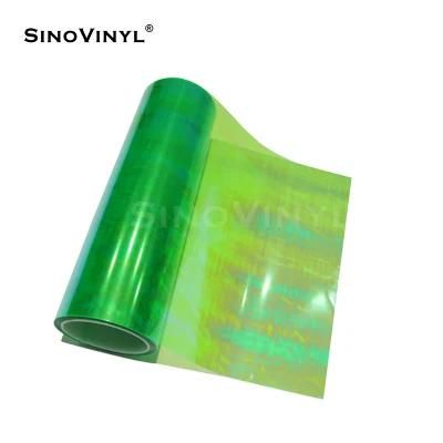 SINOVINYL Hot Selling 3 Layers Color Change Vinyl Waterproof Stickers Chameleon Headlight Tinted Film Carlight Tint Film