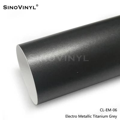 SINOVINYL 1.52X18M/5X59FT Matte Electro Metallic Film Car Decoration Vinyl