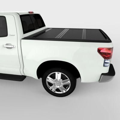 OEM Aluminum Alloy Folding Tonneau Cover Auto Parts Pickup Hard Tri Flod Tonneau Cover for Chevrolet/Dodge/Ford/Gmc/Nissan/RAM/Toyota