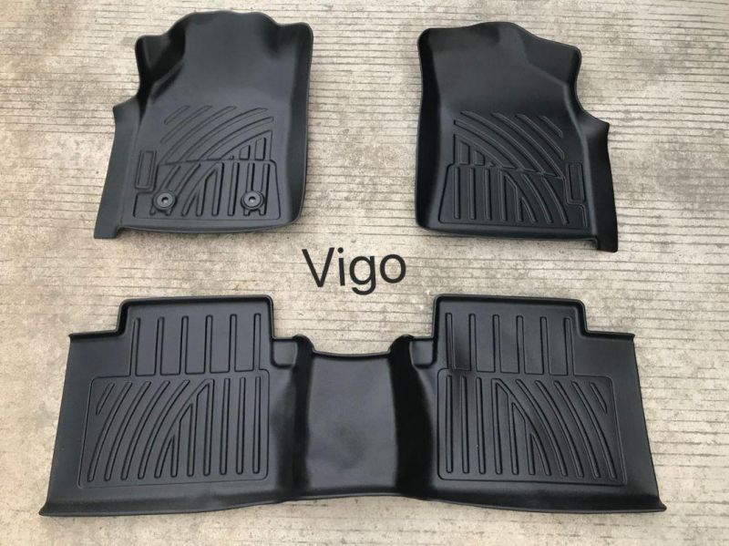 Tpo Floor Mat Car Foot Tray for Toyota Vigo