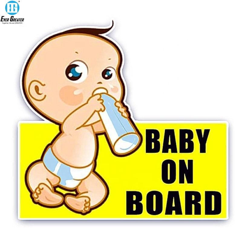 Punk Anime Baby on Board Sticker