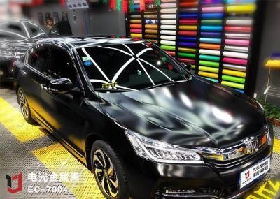 Guangzhou Factory Wholesale Satin Metallic Chrome Vinyl Chrome Car Wrap Vinyl Car Body Decoration Vinyl Film