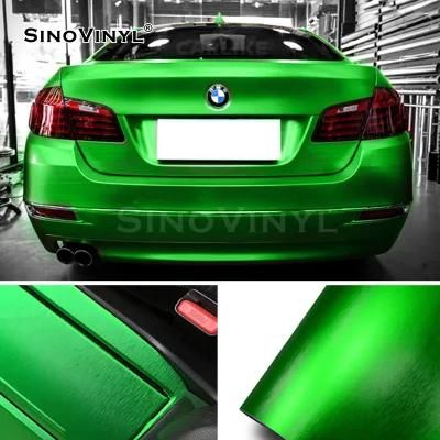 SINOVINYL Chrome Brushed Light Blue Wrapping Rolls Custom Wrap Wrapping Rolls Car Sticker