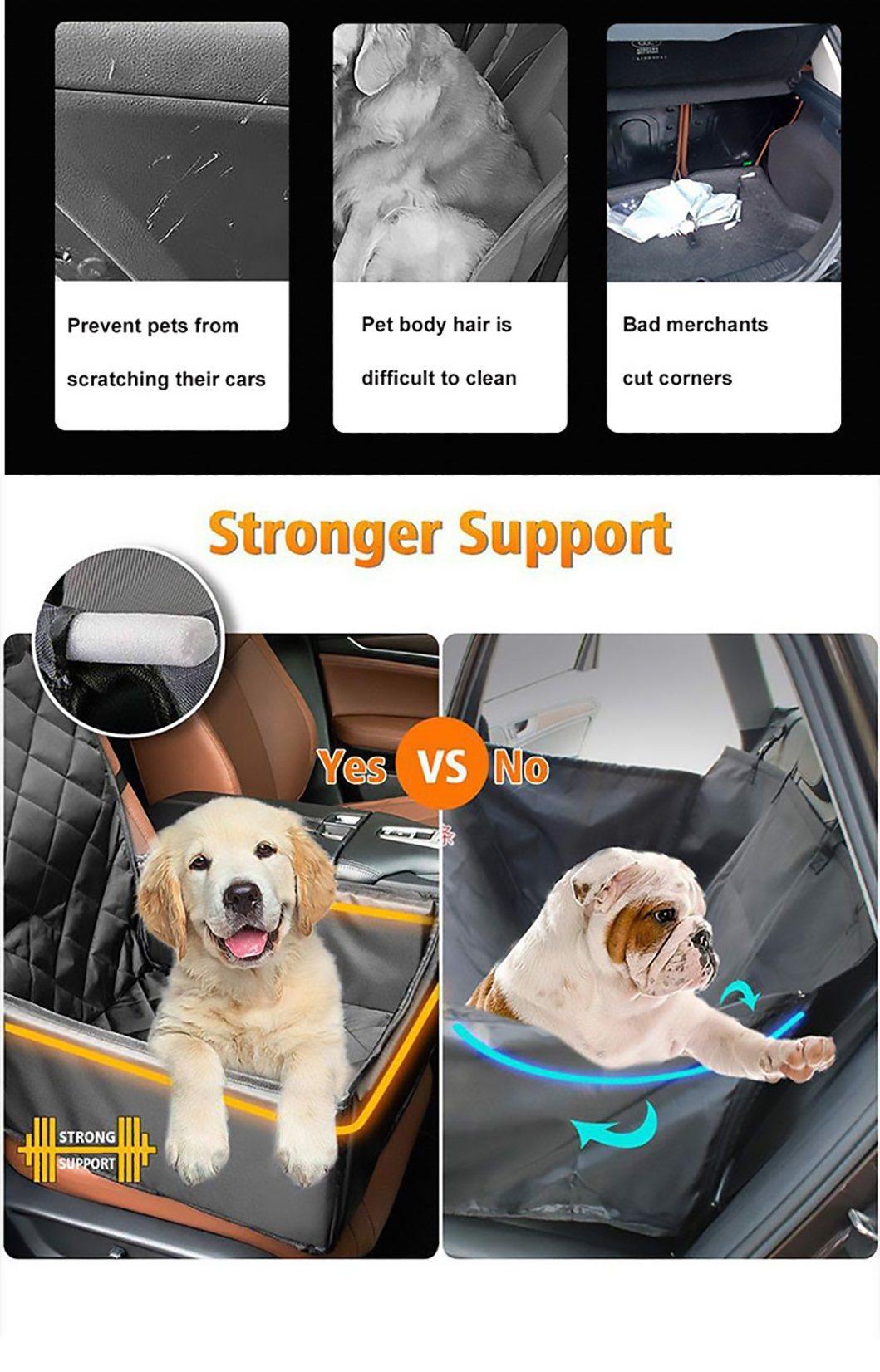 Waterproof Covers Fold Down Flaps Dog Car Seat Cover