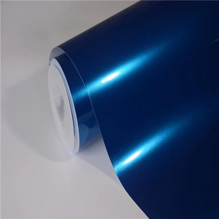 Glossy Metallic Tibetan Blue Car Sticker Vinyl Film