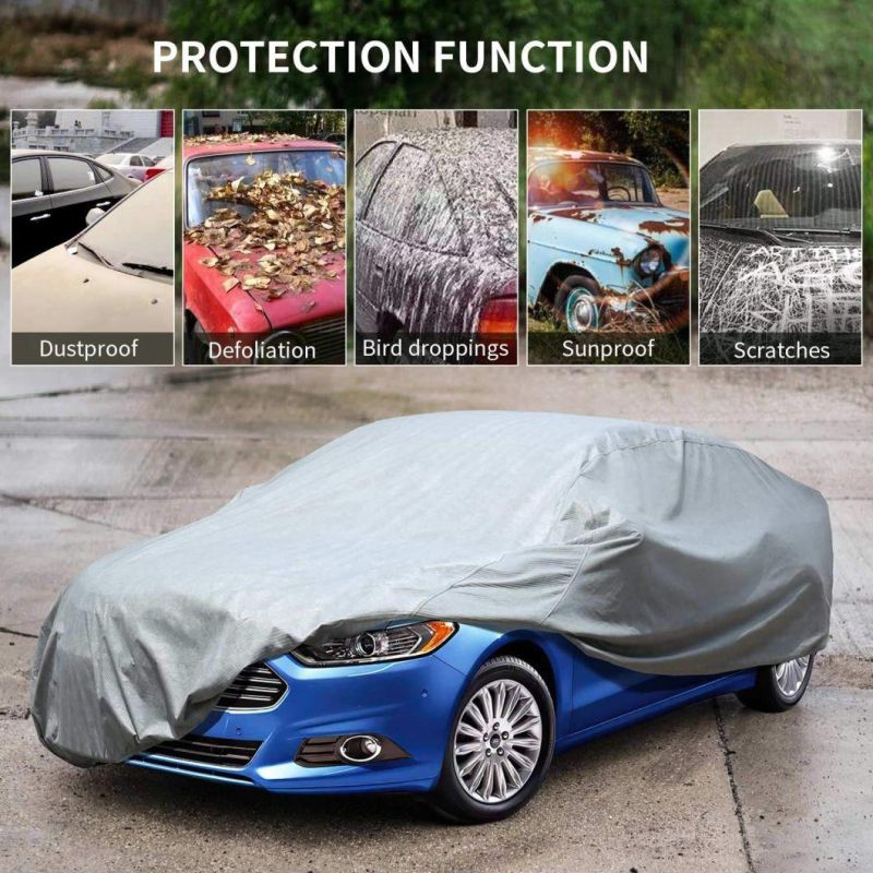 Waterproof UV Protection Windproof Rain Dust Scratch Snow Car Cover Fit SUV XL 190" -201"