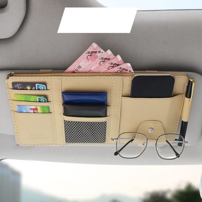 Car Sun Visor Organizer, Interior Interior Accessories Pocket Organizer, Car Truck Sun Visor Case, CD Card Pencil Case Wyz20438