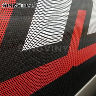 SINOVINYL PVC Removable Glue Self Adhesive One Way Vision Window Glass Sticker Vinyl