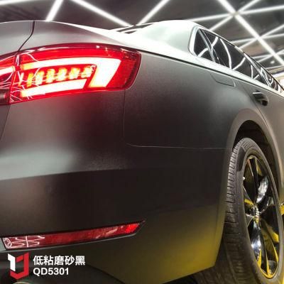 1.52*30m PVC Matt Frosted Black Car Wrap Vinyl Film Auto Body Car Wrap Vinyl Wrap Adhesive Car Sticker Roll