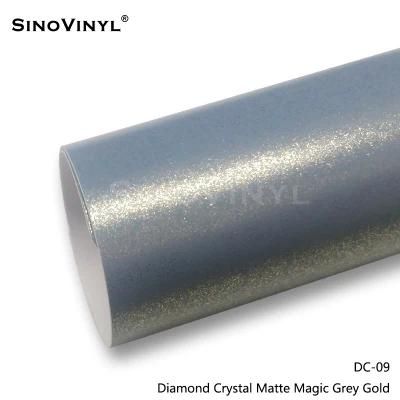 SINOVINYL Premium Matte Diamond Crystal Car Wrap Car Body Wrap Vinyl Shiny Adhesive Vinyl