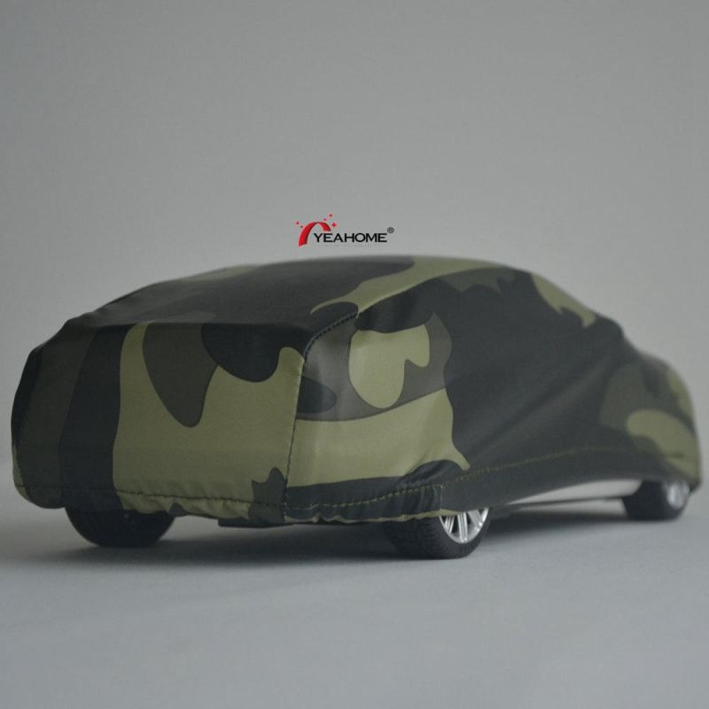 Water-Proof Sedan Cover Anti-UV Elastic Camouflage Outdoor Car Cover Printing Auto Cover