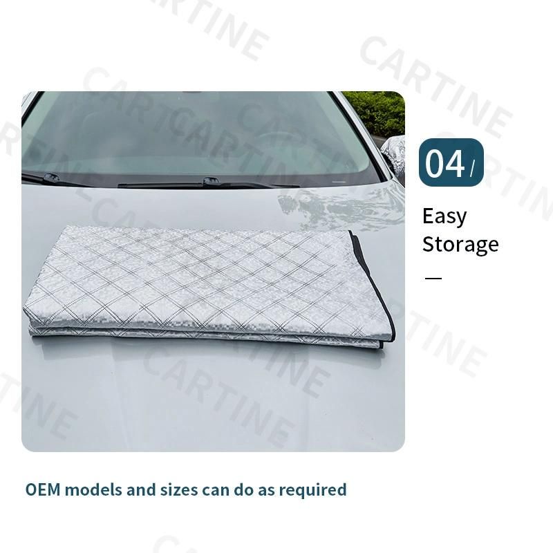 Manufacturer Customized High Quality Silver Car Sunscreen Heat Insulation and Sunshade Front