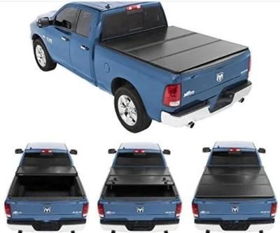 Aluminum Hard Retractable Manual Pickup Bed Cover Tonneau Cover for Dodge RAM 1500 5.5FT with Double Safety Lock