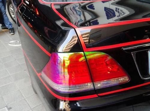 Idealmax Car Wrap Headlight Tint Film Chameleon Red Color