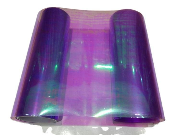 PVC Translucent Chameleon Car Light Film Decoration Vinyl Sheeting Colors Adhesive Vinyl Car Headlight Film Tint