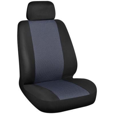 Classic Polyester Breathable Car Leather Seats Covers in Gray Color