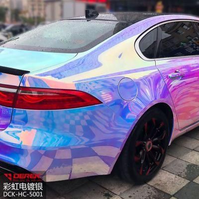 Holographic Car Vinyl Wrap Mirror Chrome Car Body Film