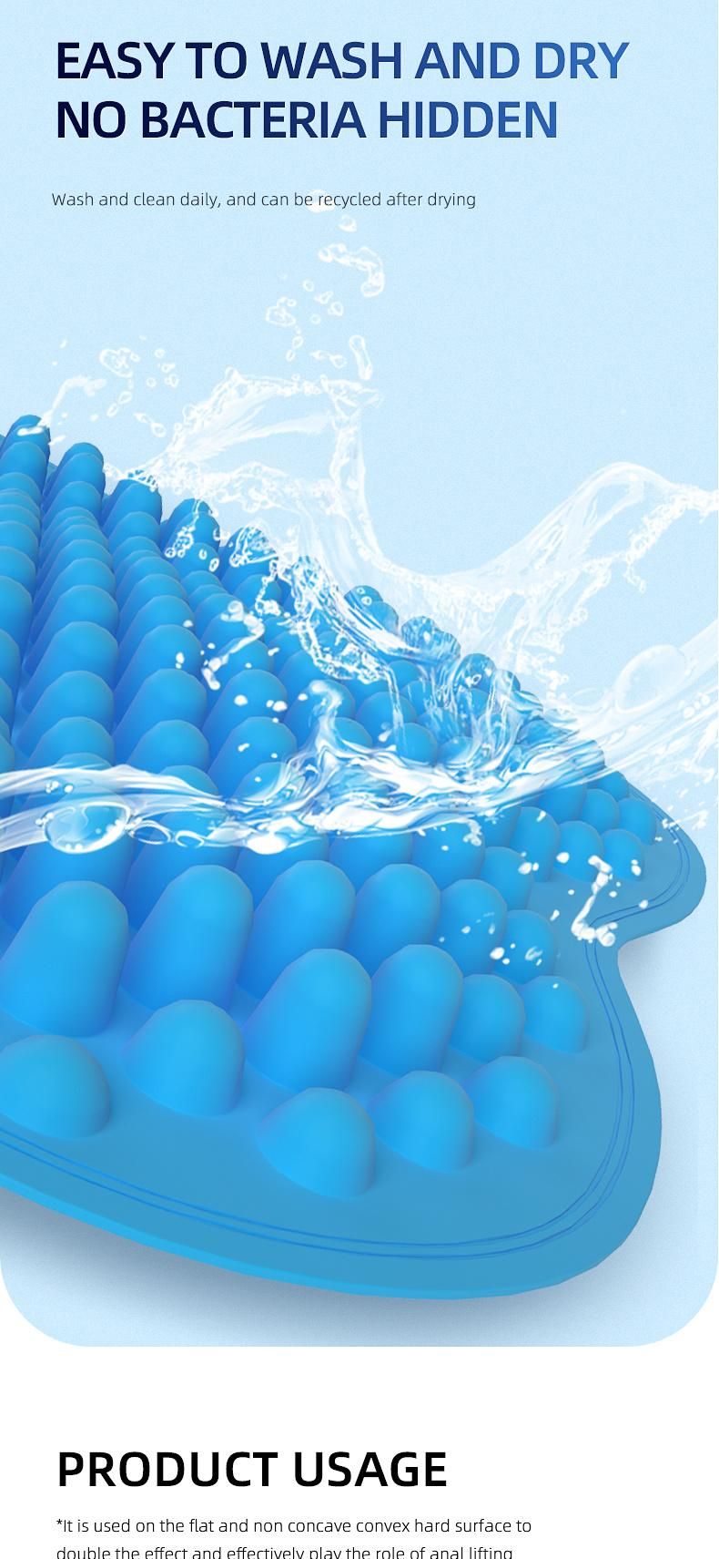 Competitive Price Silicone Seat Cushion 3D Breathable Cushion Pad for Travel Office Seat Cushion From China
