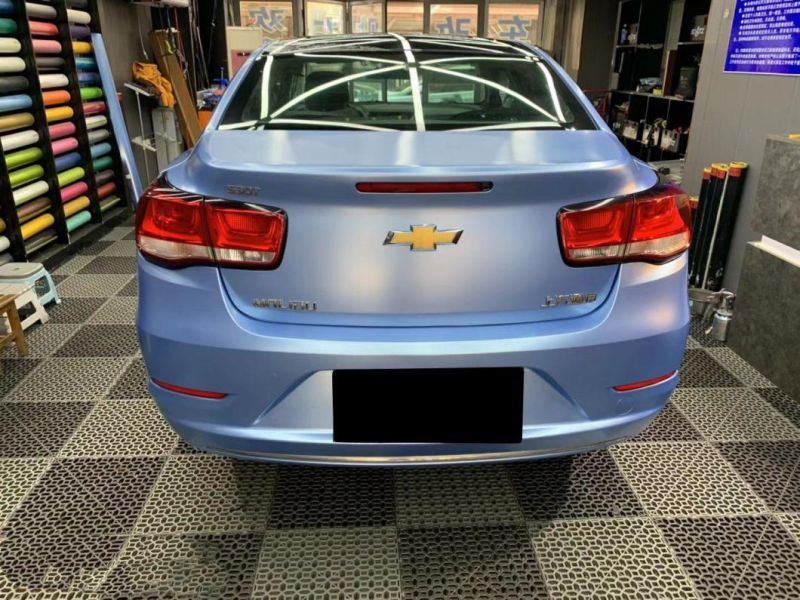 Highest Quality Pearl Metallic Mist Blue Vinyl Wrap Car Film