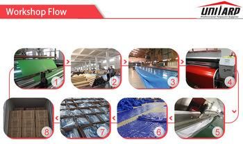 Leakproof 700GSM PVC Vinyl Polyester Truck Garage Floor Containment Mat