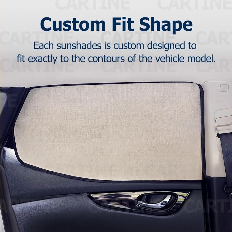 Nylon Mesh Car Side Sunshade with Small Pouch Packing