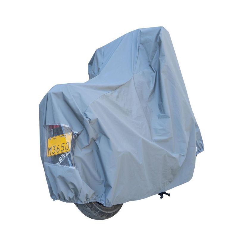 Water Repellent UV Protection Silvcer Coating Inner Black 210d Oxford Fabric PVC Motorbike Scooter Covers Universal Motorcycle Cover