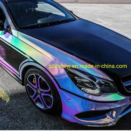 Rainbow Silver Color Shift Vinyl Wraps Car Film