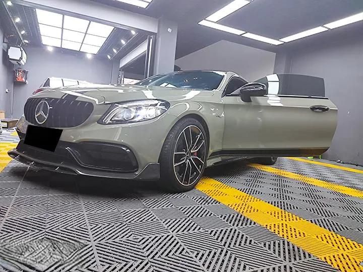 Crystal Khaki Green Car Wrap Vinyl Film Chrome Plating