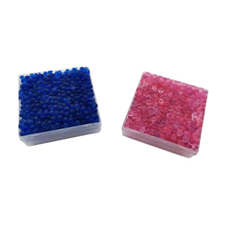 Blue / Orange Silica Gel Desiccant in a Plastic Box